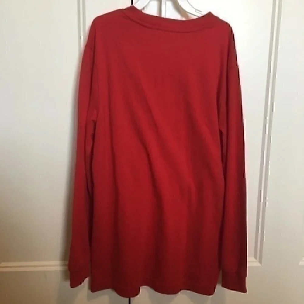 Boys size large 10/12 red Old Navy long sleeved T shirt NWOT